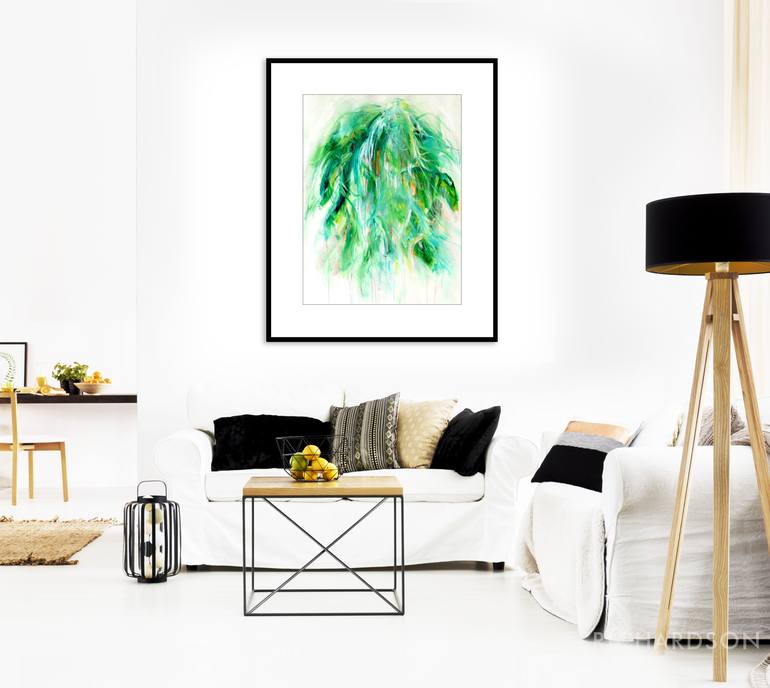 Original Abstract Botanic Painting by Sara Richardson