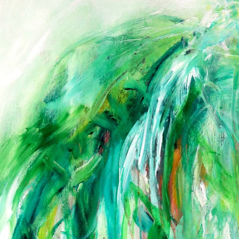 Original Abstract Botanic Painting by Sara Richardson