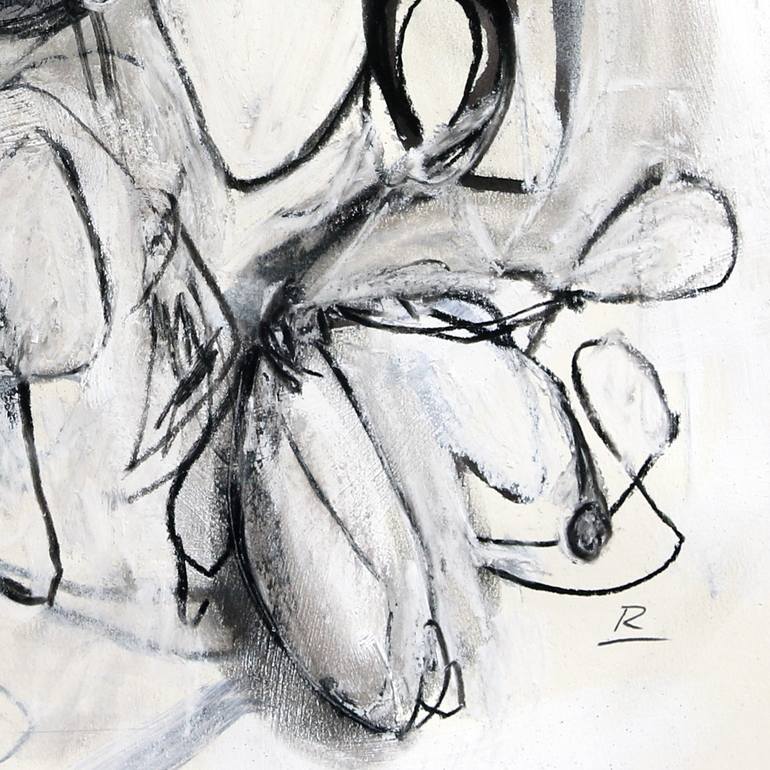 Original Abstract Expressionism Nature Drawing by Sara Richardson