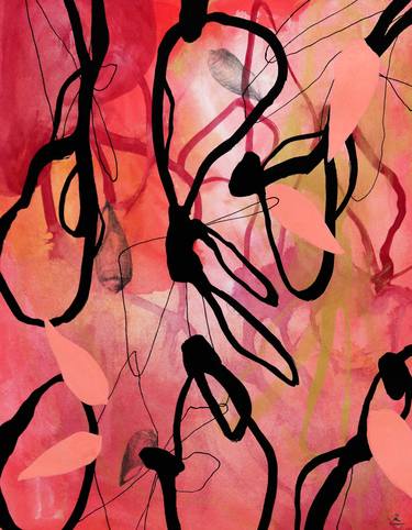 Original Abstract Nature Mixed Media by Sara Richardson