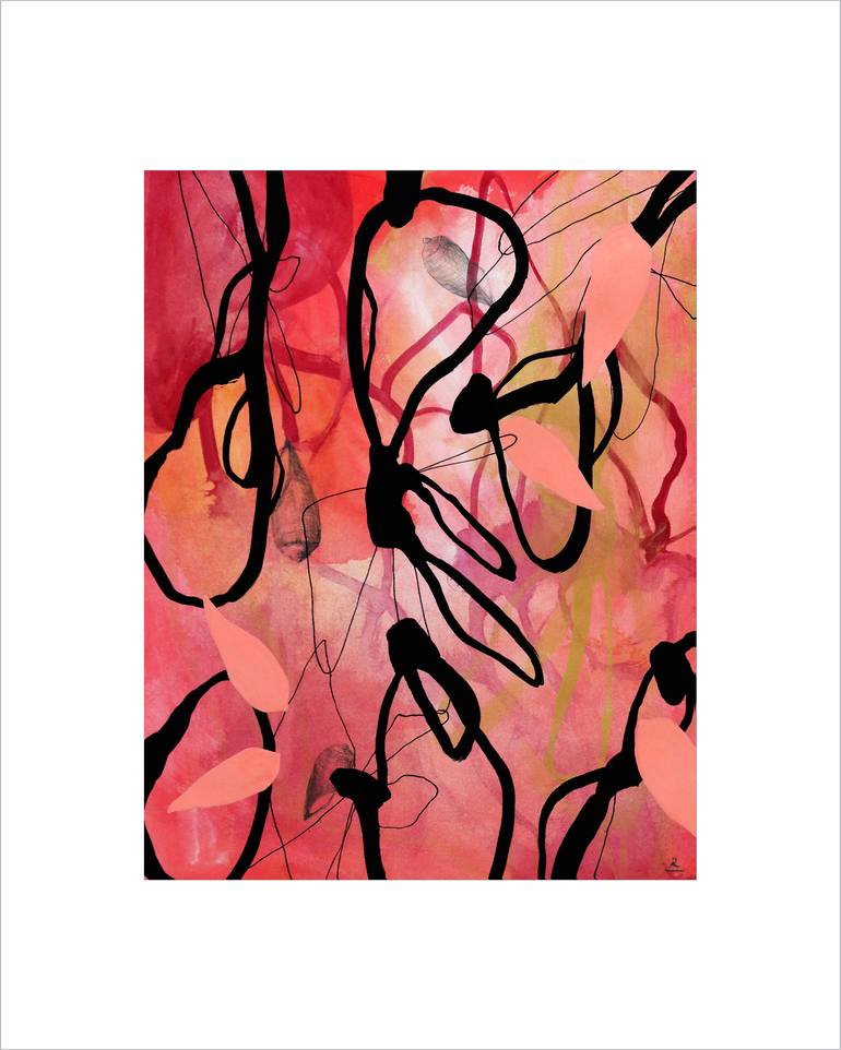 Original Abstract Nature Mixed Media by Sara Richardson