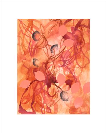 Original Abstract Nature Mixed Media by Sara Richardson