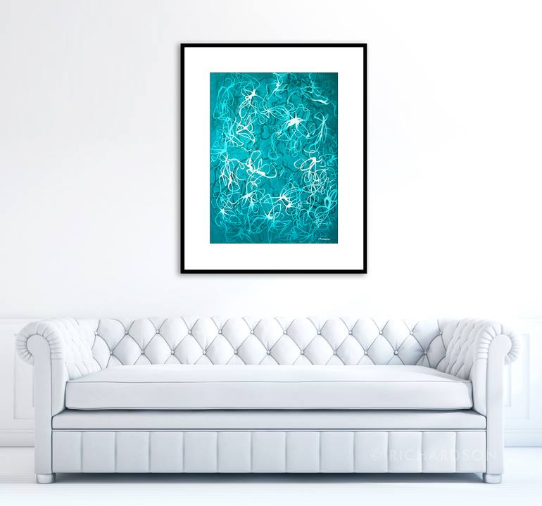 Original Abstract Floral Painting by Sara Richardson