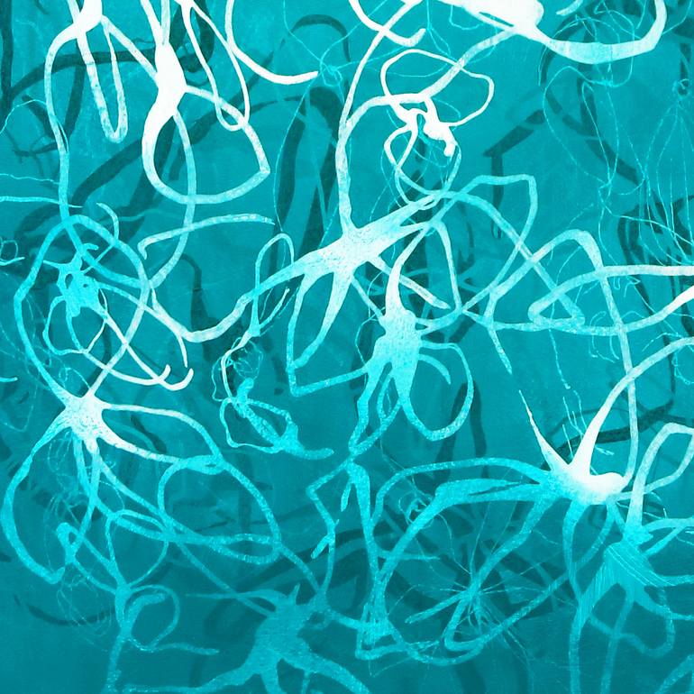 Original Abstract Floral Painting by Sara Richardson