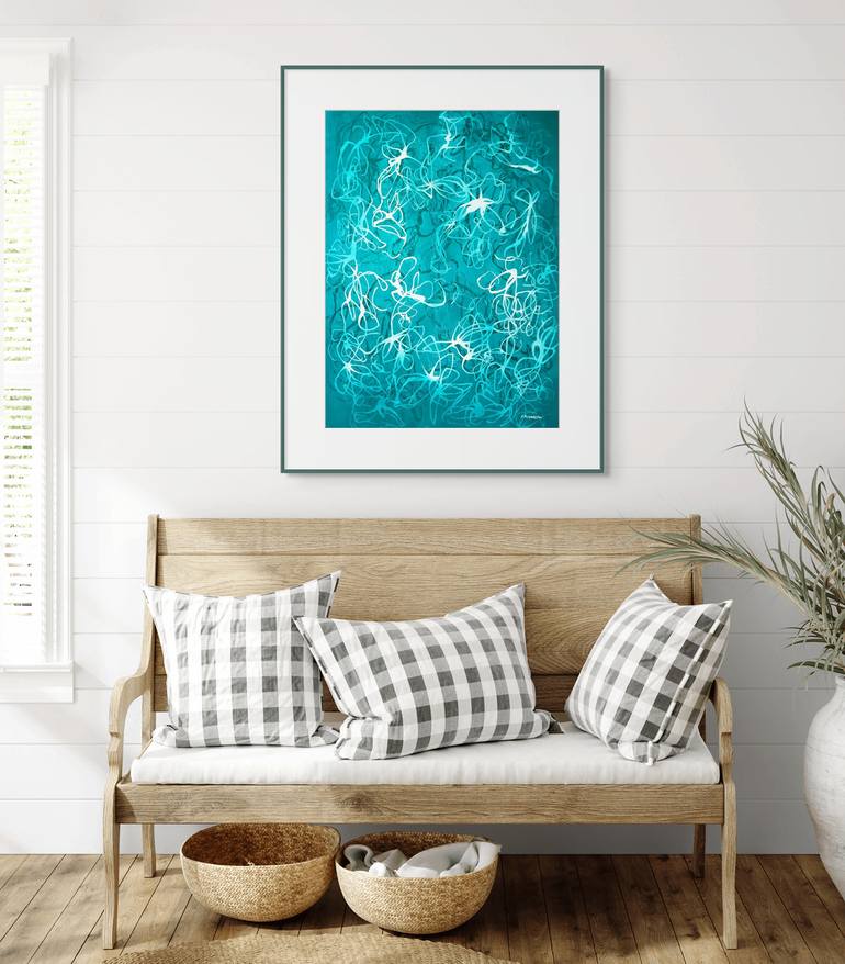 Original Abstract Floral Painting by Sara Richardson