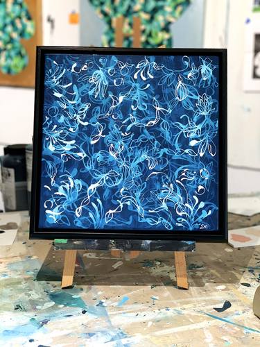 Original Abstract Floral Paintings by Sara Richardson