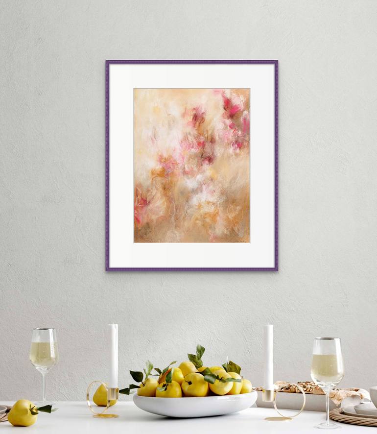 Original Abstract Floral Drawing by Sara Richardson