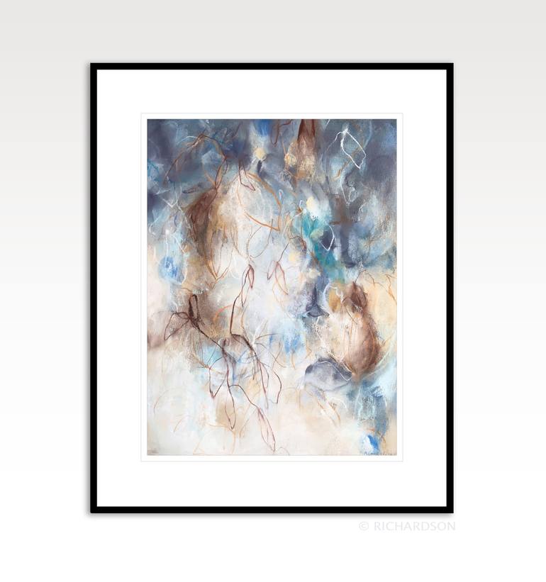 Original Abstract Expressionism Nature Drawing by Sara Richardson