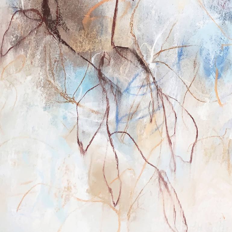 Original Abstract Expressionism Nature Drawing by Sara Richardson