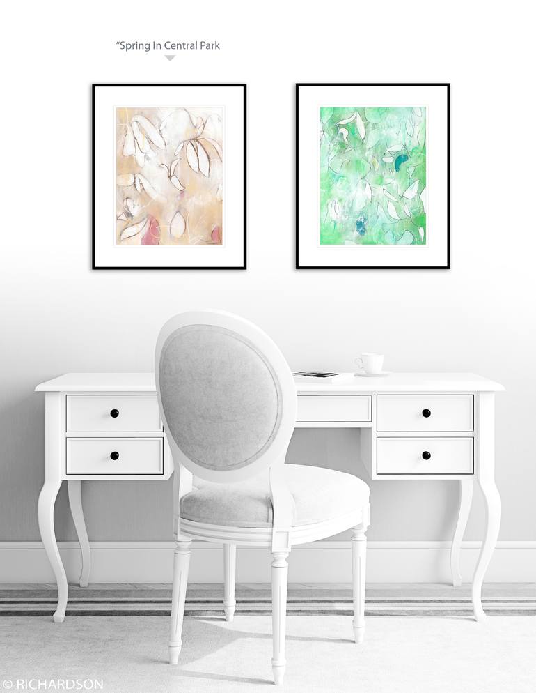 Original Abstract Floral Drawing by Sara Richardson