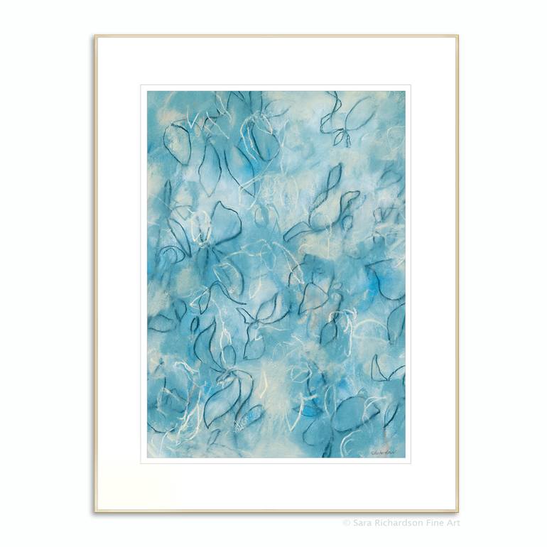 Original Abstract Expressionism Abstract Drawing by Sara Richardson