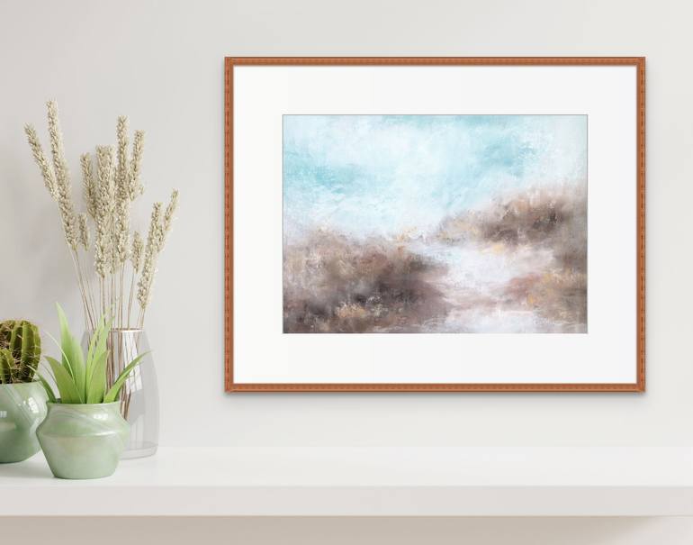 Original Abstract Landscape Drawing by Sara Richardson