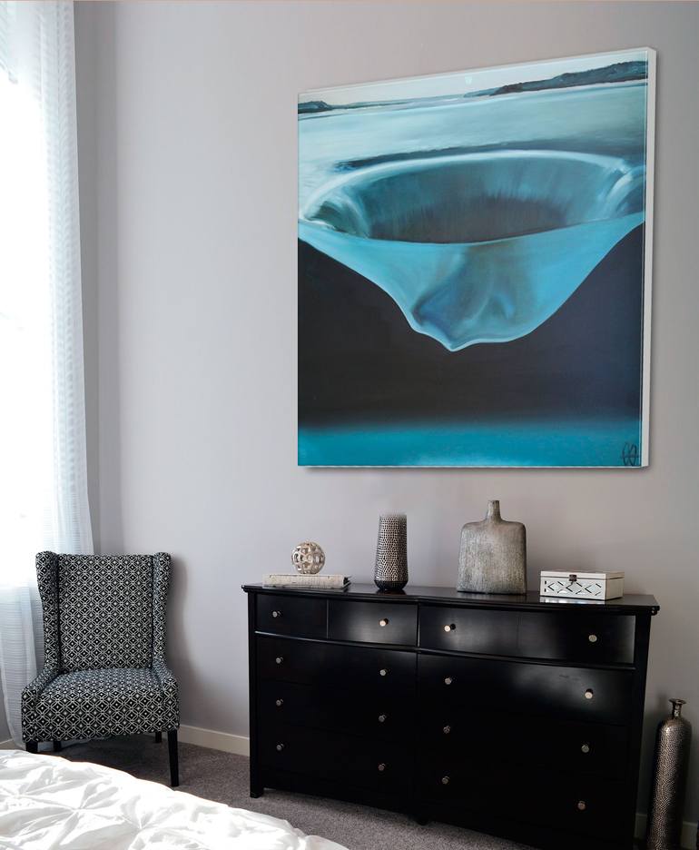 Original Surrealism Nature Painting by Marcin Wilk
