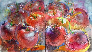 Original Expressionism Food Paintings by Oxana Semenova