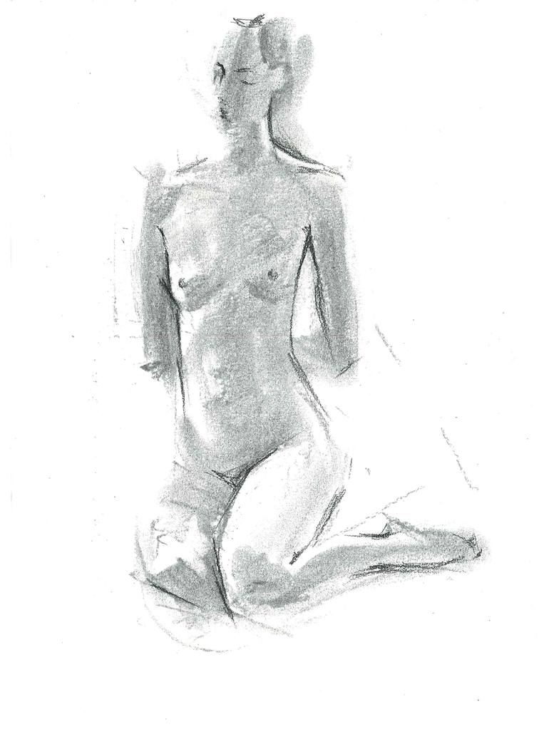 Naked Girl Drawing by Christina Shakula | Saatchi Art