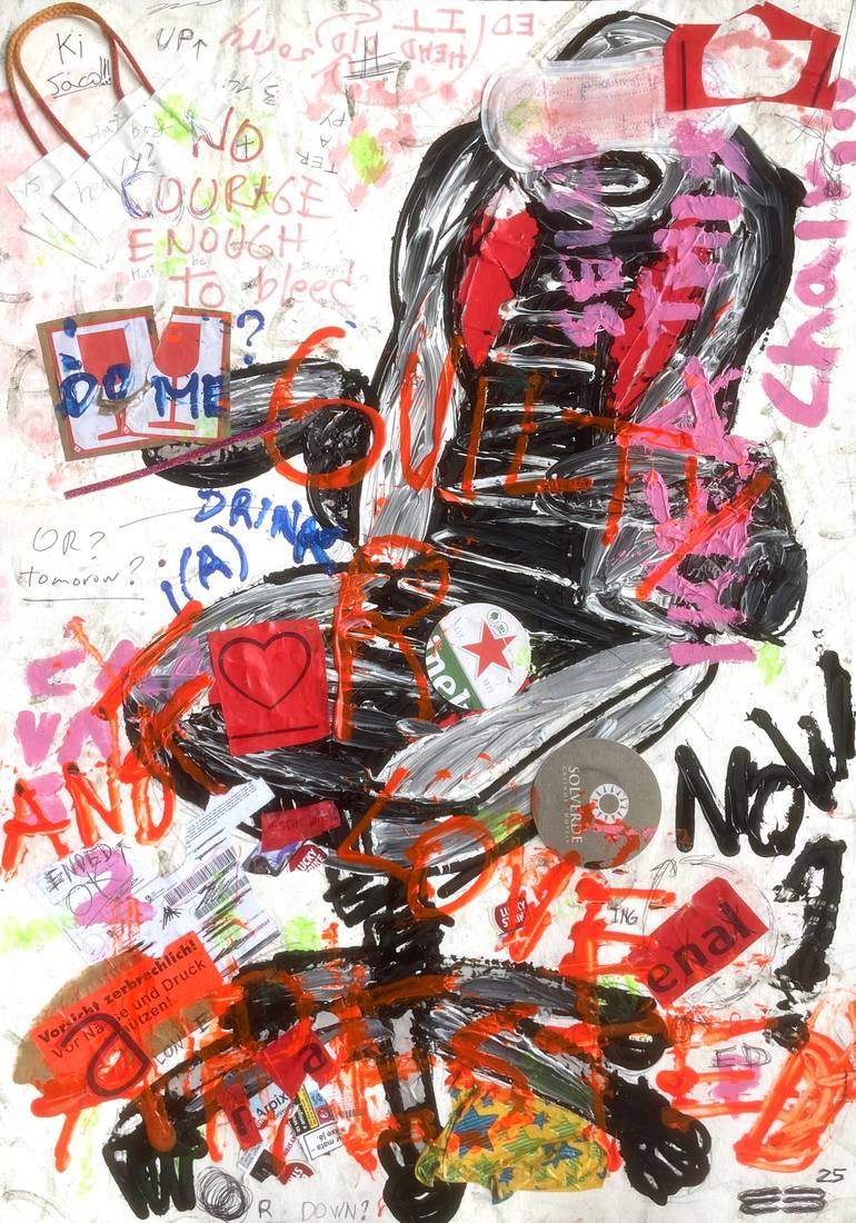 Print of Abstract Expressionism Love Drawings by Eduardo Bessa