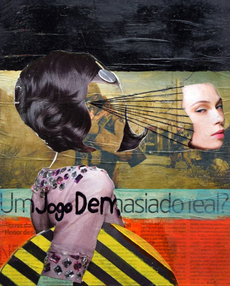 Original Surrealism Love Collage by Eduardo Bessa