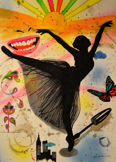 Original Pop Art Performing Arts Paintings by Eduardo Bessa