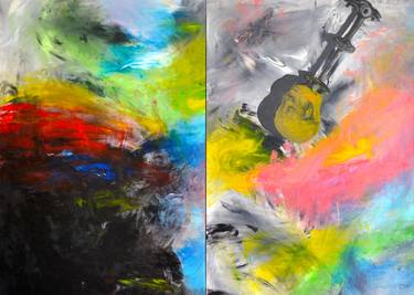 Original Abstract Expressionism Abstract Paintings by Eduardo Bessa