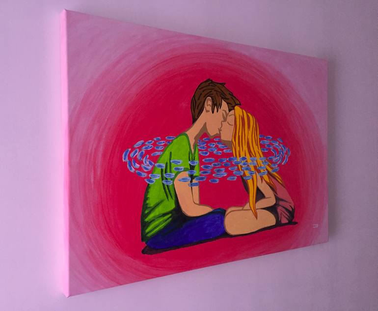 Original Love Painting by Eduardo Bessa