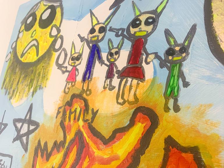 Original Children Painting by Eduardo Bessa