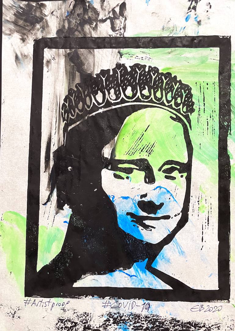 Original Street Art Pop Culture/Celebrity Printmaking by Eduardo Bessa