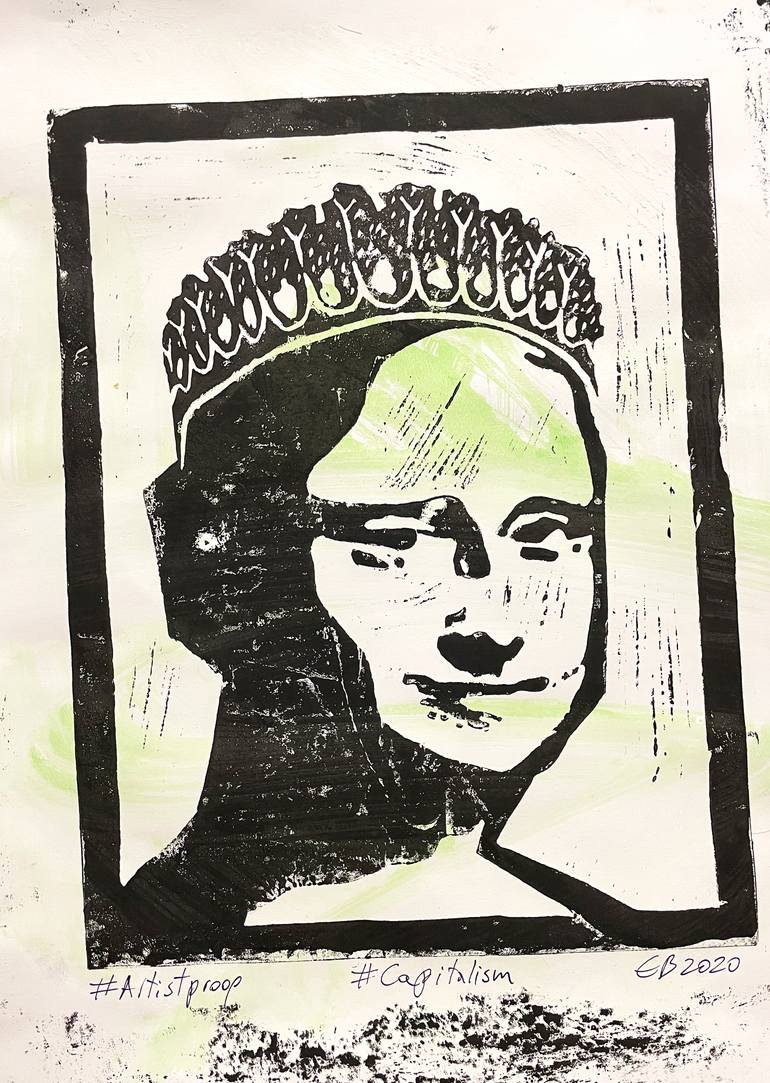 Original Street Art Pop Culture/Celebrity Printmaking by Eduardo Bessa