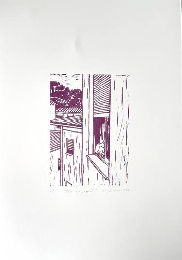 Print of Cats Printmaking by Eduardo Bessa