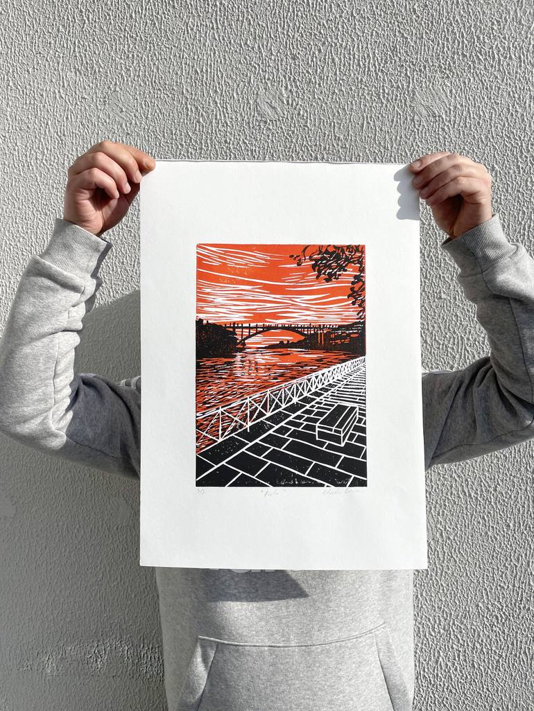 Original Landscape Printmaking by Eduardo Bessa