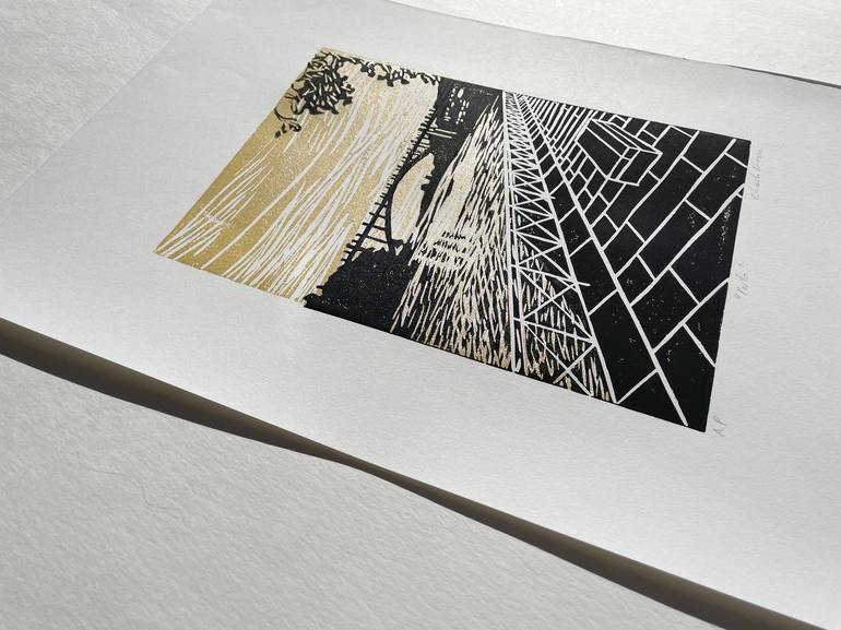 Original Expressionism Landscape Printmaking by Eduardo Bessa