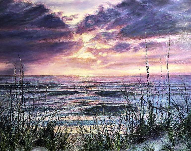 Sunset Shore, Landscape Art Prints