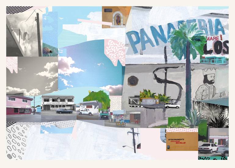 Original Architecture Printmaking by Bonnie And Clyde | Contemporary Art on Paper | Sweet Tooth