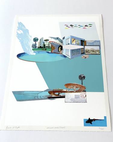 Original Modern Landscape Printmaking by Bonnie and Clyde