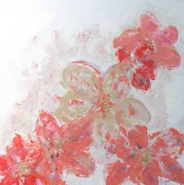 Original Abstract Floral Paintings by Josie Osborne