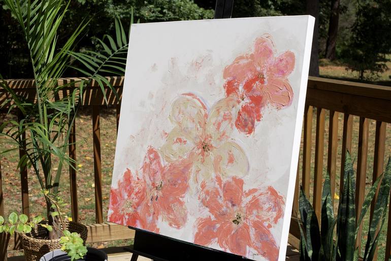 Original Abstract Floral Painting by Josie Osborne