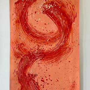 Coral canvas scroll (II)
