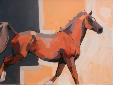 Original Expressionism Horse Paintings by Heather Irvine