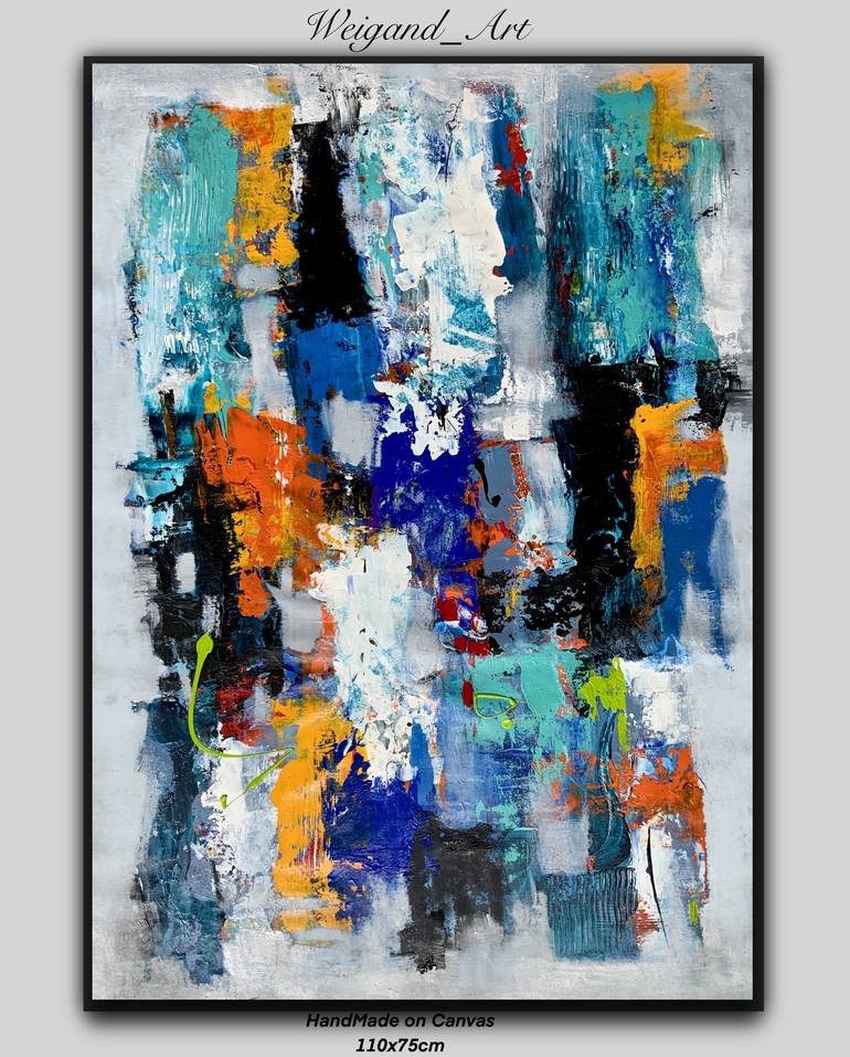 Original Abstract Expressionism Abstract Painting by Ronaldo Weigand