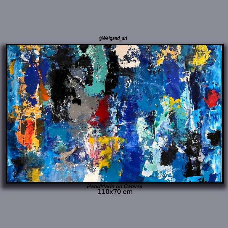 Original Abstract Expressionism Abstract Painting by Ronaldo Weigand