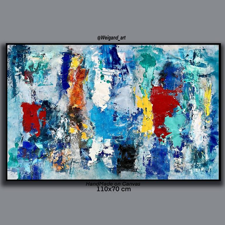 Original Abstract Expressionism Abstract Painting by Ronaldo Weigand