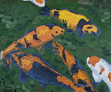 Original Impressionism Fish Paintings by Nick Ferszt