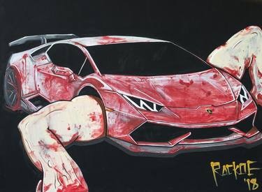 Print of Automobile Paintings by Rackoe Camp