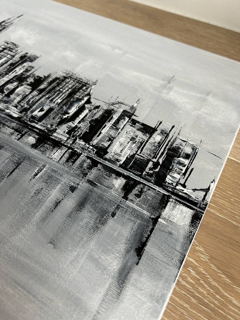 Original Architecture Painting by Maria Korottsenko