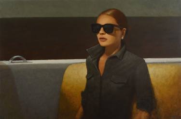 Original Realism Women Painting by Ted Walsh