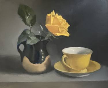 Yellow Rose and Yellow Teacup thumb