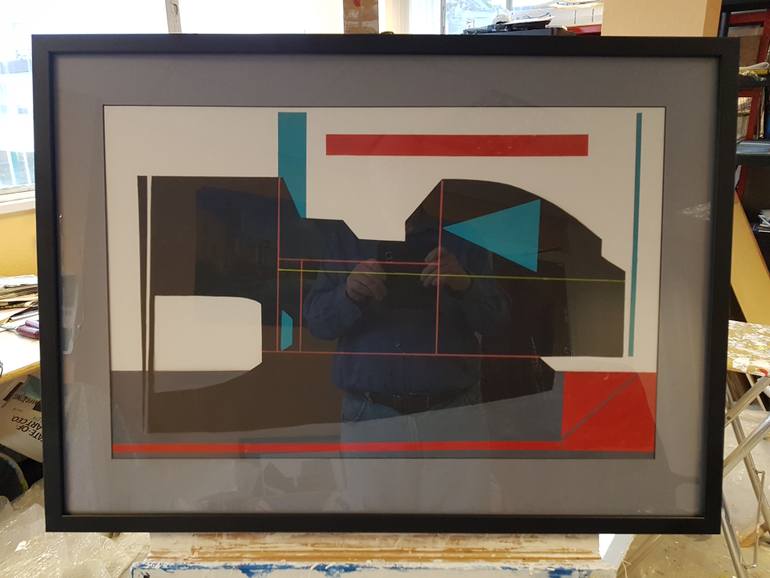 Original Abstract Collage by Michael Rickett