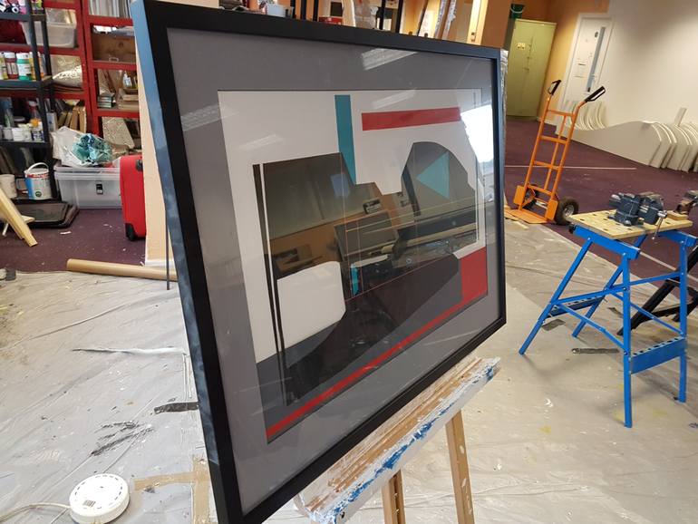 Original Abstract Collage by Michael Rickett