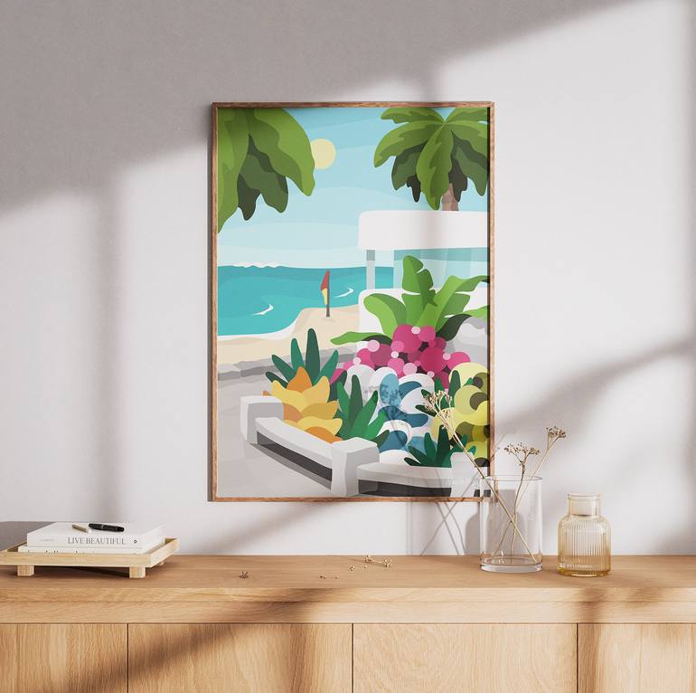 Original Contemporary Beach Drawing by Noelle Healy