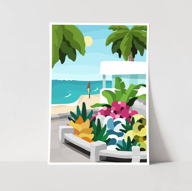 Original Contemporary Beach Drawing by Noelle Healy