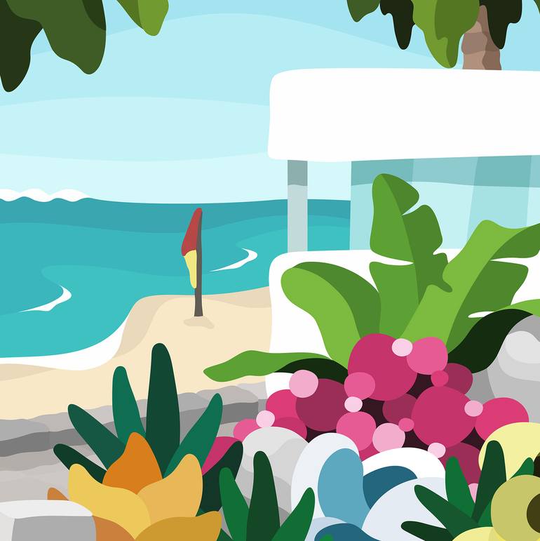 Original Contemporary Beach Drawing by Noelle Healy